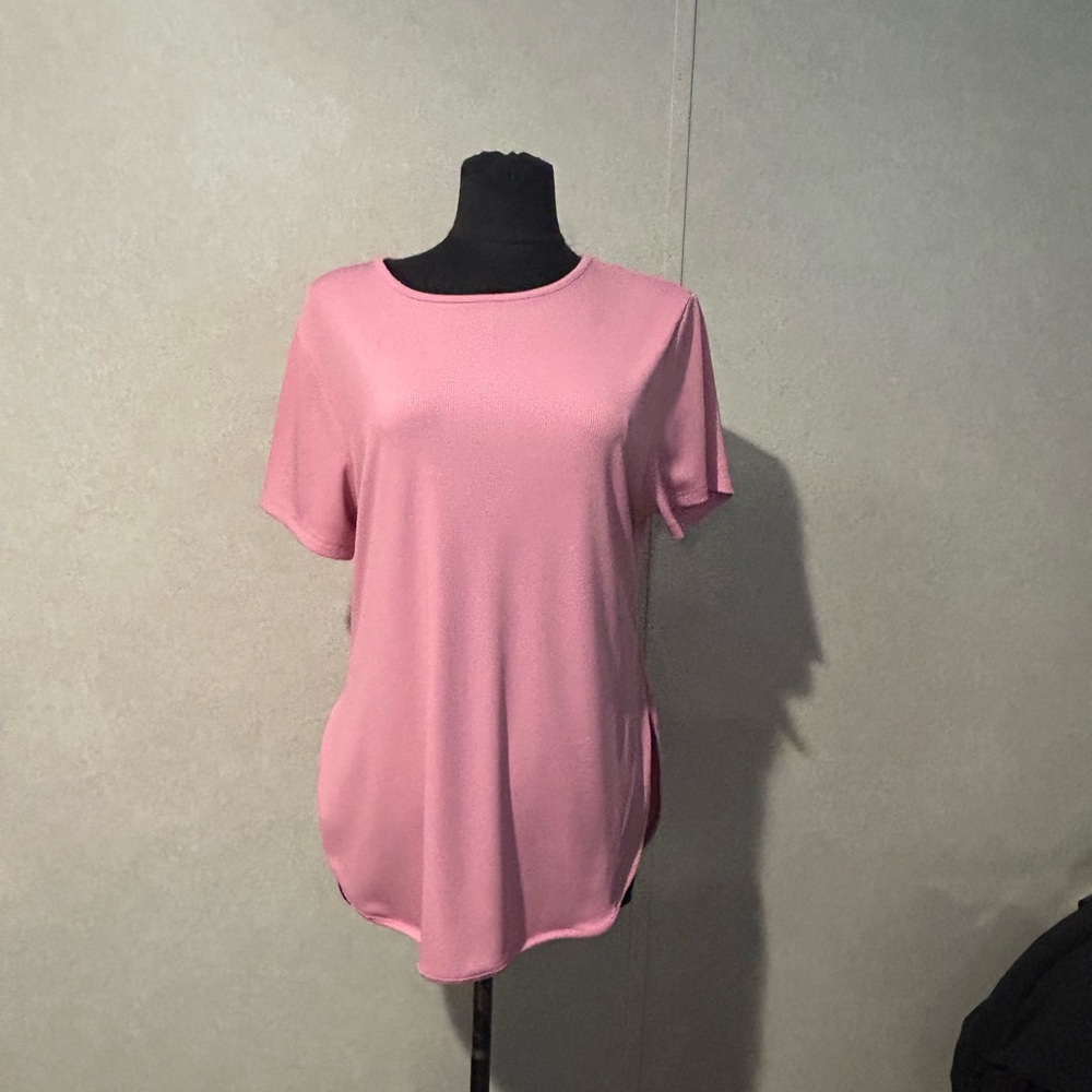 Nice Ribbed Baby Pink Tunic Tee 1XL NWOT